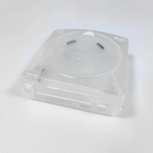 Image of Hzxkqmil Replacement Shell for SEGA Dreamcast DC Retro Video Game Console, Translucent Plastic Housing Case Accessories for Dreamcast DC, Transparent White