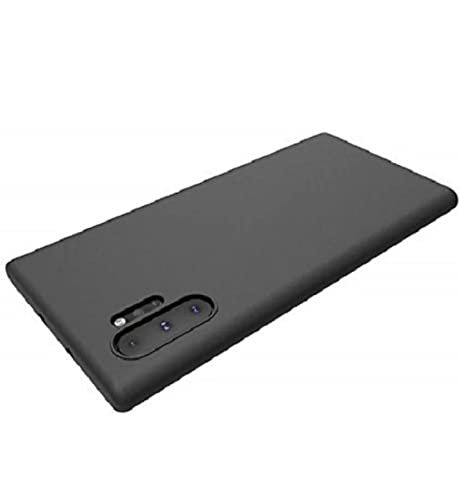 Image of Mobile Back Cover Case for Samsung Galaxy Note10 Plus, SM-N975F /DS, SM-N976F (Silicone Case|CameraProtection|Black SC1510)
