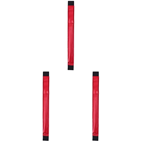 Mikikit 3pcs Stylus Cover for Touch Screens Portable Leather Protective Sleeve for Tablets Lightweight and Stylish Pouch Red Color Compatible Pencil and Capacitive Stylus