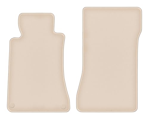 Tapis de Voiture pour Mercedes CLK W209 Coupé Voyagez Confortablement en Famille Velours Beige