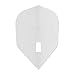 LSTYLE Dart Flights - L3 PRO KAMI Shape - White | 2-Pack (6 Flights) | for Soft & Steel Tip Darts