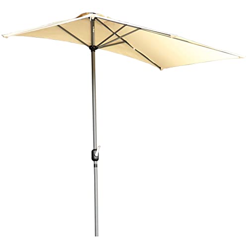 Grand parasol du marché CLSDRZC rectangulaire contre vent et pluie de terrasse