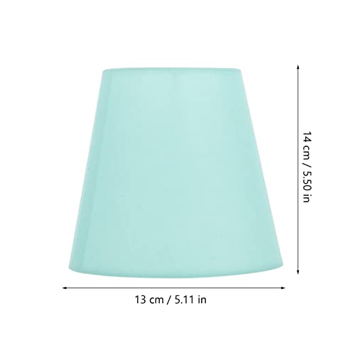 Image of Fabric Lampshade Pendant Lamp Shade Barrel Lamp Cover Table Lamp Light Cover for Table Chandelier Wall Lamp, Green