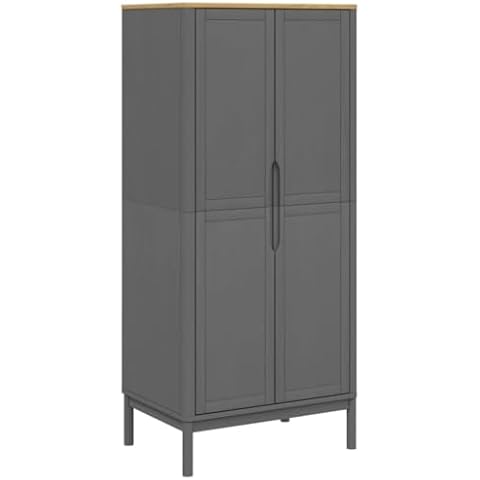 vidaXL Floro Gray Wardrobe Cover