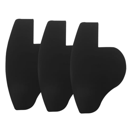 BELLIFFY Barber Enhancement Clutch Cards 3pcs Hairline Cards Beard Guide Template Hairline Enhancing Card for Hair Fiber Application Black