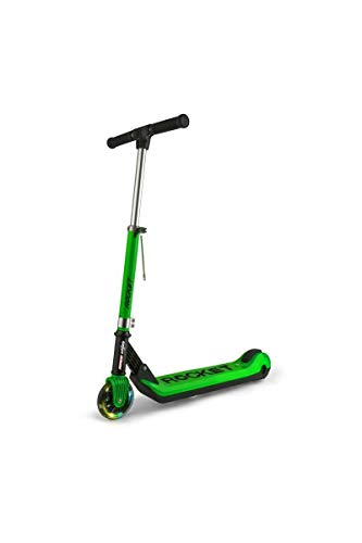 Ninco (NH33006) Wheels E-Scooter JR Rocket Green. Patinete eléctrico plegable para niños. +6 años, color