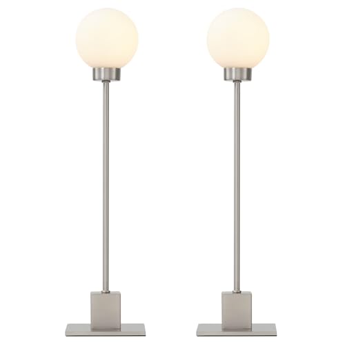 Lámpara de Mesa Táctil Plateada Dimmable Pack 2