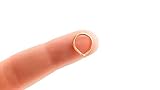 Rose Gold Septum Ring Triangle Shaped 18g Hammered Nose Piercing Earring