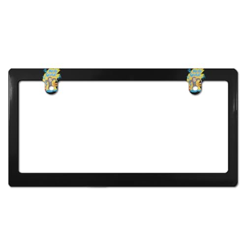 おさるのジョージ ナンバープレート フレーム ナンバーフレーム 普通車 軽自動車適用 装飾ボーダー タグ装飾 耐久性 カーアクセサリー 錆びにくい おしゃれ ?り物