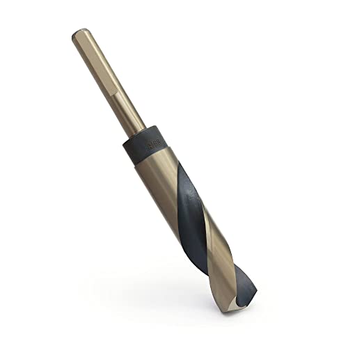 Reduced Shank Twist Drill Bits, 12 Mm Cutting Diameter High Speed Steel Drilling Bits, 10Mm Dia. 3-Flats Reduced Shank Twist Drill #TOP18