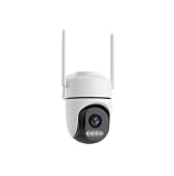 BXGBWKZHRQF HD Dual Lens Dual Screen PTZ Surveillance Cam, WiFi Home Security Device with Color Night Vision and Two-Way Audio(US Plug,One-Lens)