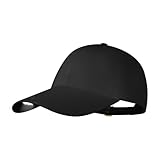 Unisex LED Baseball Cap, USB Rechargeable Baseball Cap with Light Built in, Adjustable Back Strap LED Hats Light for Outdoor Fishing Jogging Camping Hand Work(US, Alpha, One Size, Black)