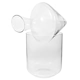 Sewroro Transparenter Glas weindekanter mit Eisbehälter Schräger Ausgießer Bar tauglicher...