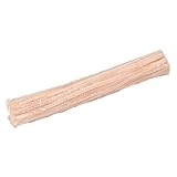 Yurosiay Lot de 100 cure-pipes pour travaux manuels, 30 cm de long, couleur macaron, fil chenille, fil chenille, bricolage, peluche, fil de nettoyage de pipe, pour enfants, artisanat, beige