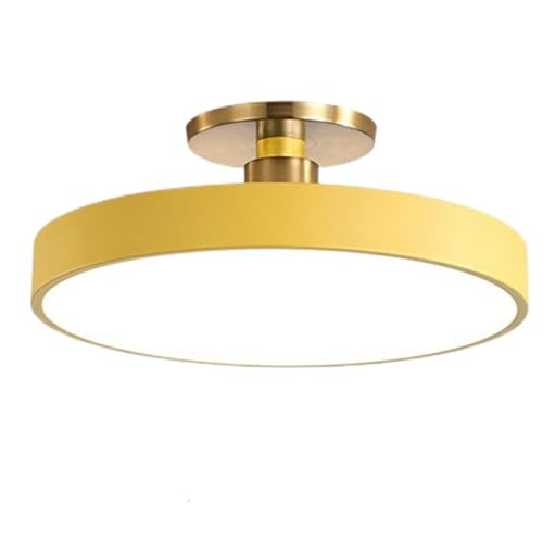 Lumière de plafond jaune 30cm moderne pour chambre et cuisine