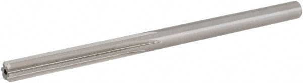 Hertel Chucking Reamer, 3/16" Diameter, HSS, Straight-Cylindrical Shank, 3-1/2" OAL, 1-1/8" Flute Length, 6 Flute, RH Cut