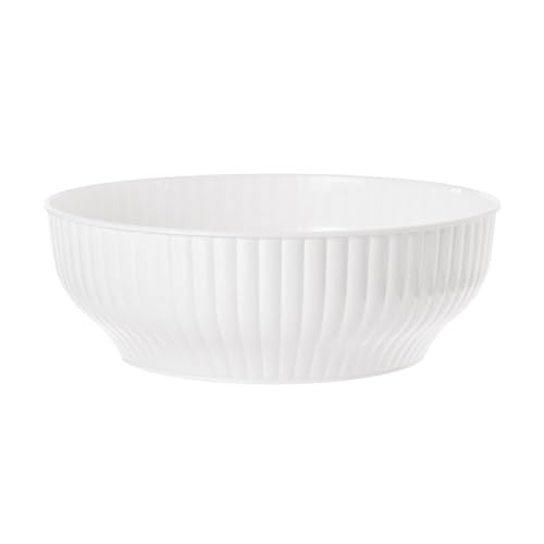 Blim IN002-D00280-000 Insalatiera a coste, Plastica, Bianco