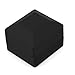 AYNEFY Fashionable Engagement Ring Box, Plush Material, LED Lighting and Multifunctional, for Proposals and Weddings (Black)
