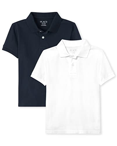 Image of The Children's Place Boys' Short Sleeve Pique Polo, 2 Pack