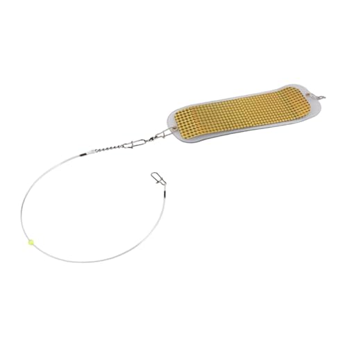 QSTDGVPW Fishing Lure Flasher for Trolling Salmon Saltwater Gift Portable Practical Trolling Flasher Accessory for Adults Fisherman, Clear