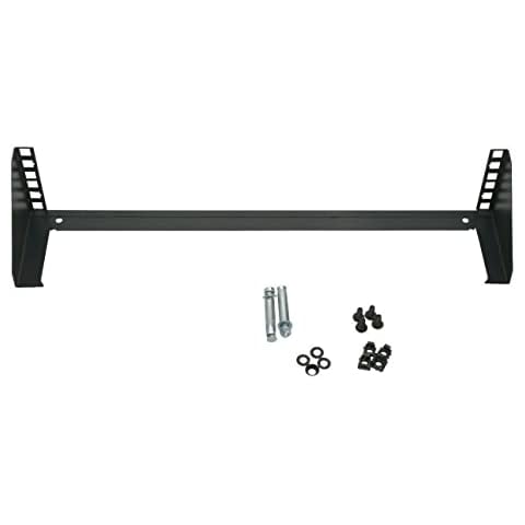 Cables Direct Online 2U 19" Vertical Wall Mount Rack Wall Mountable Network Server w/Hardware Black Cover