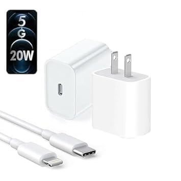 Image of Original Fast Charger 20W Charger (Including Cable Type - c) for i-14 /13 /12 /11 /X All Models | 20 Watt Type-C Fast Charger for 4 /14 Pro (for US PIN) (DP46)