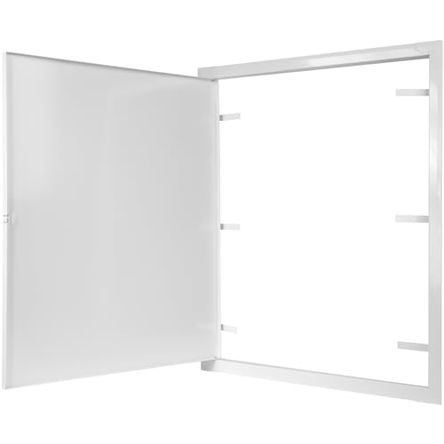 Panneau d'accès mural en métal blanc rigide pour cloison - 6
