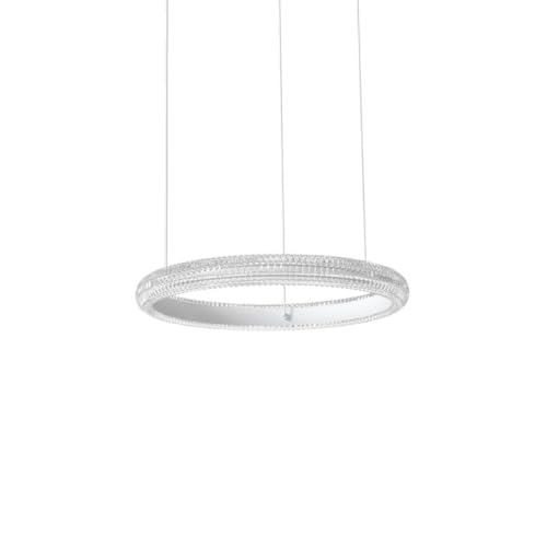 Plafonnier LED intégré 40 cm Ideal Lux Miracle 3000K au design épuré blanc mat