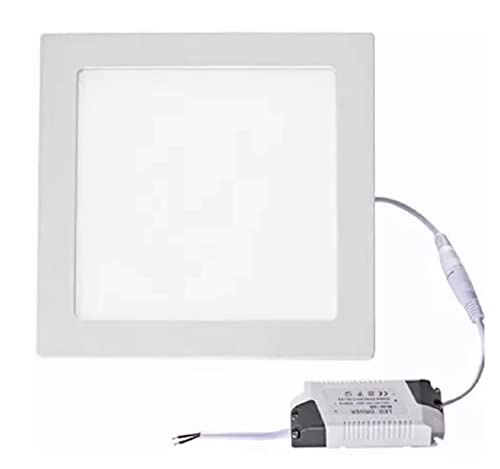 Plafon 25W Lumin&aacute;ria Embutir LED Painel QUADRADO Slim Branco Frio 6500K
