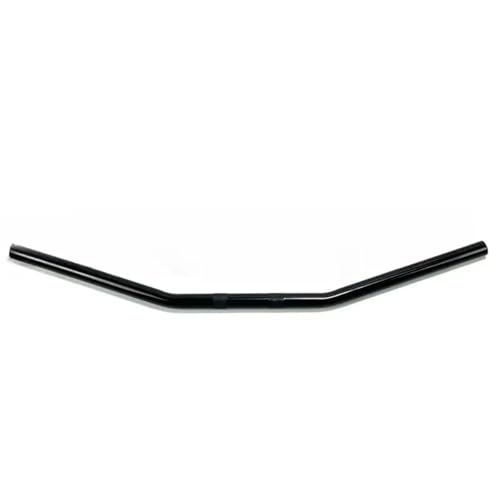 Guidons de moto Volant en acier inoxydable adapté pour 883 1200X48 72 Dana Softail Street Fighter, guidon de barre de traînée de 25mm Fourche Clip-ons Guidon(Bright Black 85cm)
