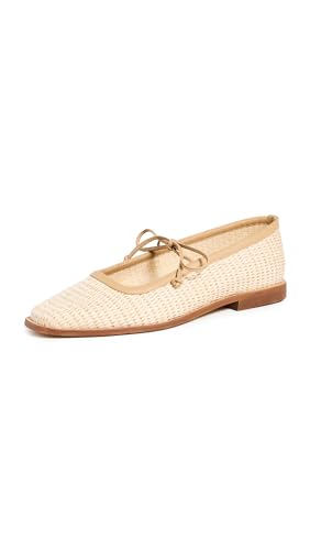 KAANAS Women's Lexie Basketweave Ballerina Flats