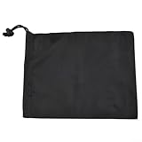 Schuh-Aufbewahrungstasche für Zuhause, Outdoor, Reisen, staubdichte Tasche mit Kordelzug zum Organisieren von Schuhen, Kleidung, Kosmetika, Polyester, faltbare Aufbewahrungstasche (30 x 60 cm, schwarz