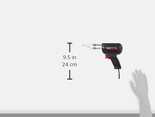 Diagram showing the dimensions of the Weller D550 Soldering Gun, 9.5 inches long