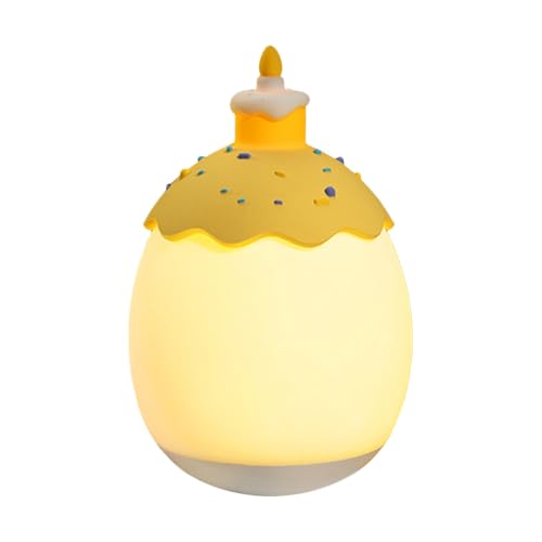 Lumière d'ambiance rechargeable et réglable en forme de gâteau pour table de nuit