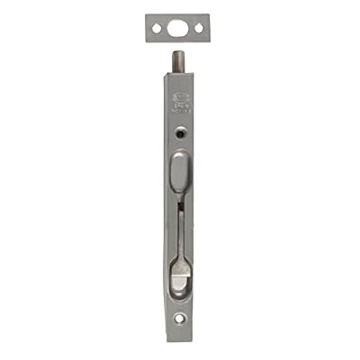 Amig - Pasador de Embutir, 162 x 17 mm, Adecuado Puertas de Paso de Madera, Cierre Automático Vertical, Pestillo para Baño, Dormitorio o Despacho, Cerrojo de Seguridad, Acero Inoxidable 18/8 Mate