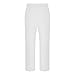 Men's Cotton Linen Pants Summer Fashion Solid Color Loose Comfy Plus Size Wide Leg Sweatpant Elastic Waist Trouser White Medium