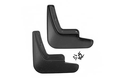 Image of FROSCH Car RubberMudflaps Front Renault-Dacia Duster, 2018-> 2 pcs. with Fastener & Mounting Screws