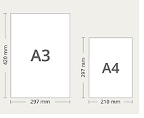 Image of Peeplvalue A4 Size White One Side Ruled One Sided Line Sheet for School, Colleges, Project, Assignments, Practical Etc Multipurpose (Pack of 80 Sheets)