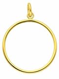 Damen Gold Schmuck 585 Gold Münzfassung