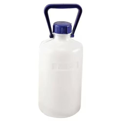 Carboy,10 L,425 mm H,White