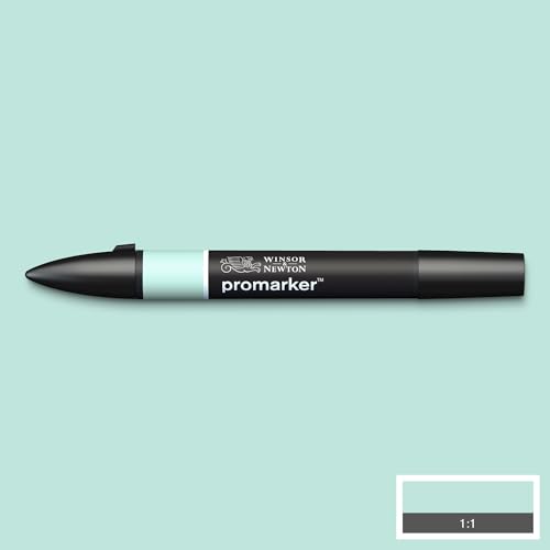 Image of Winsor & Newton Promarker, Alcohol Based Markers, Pastel Green (G829), Double Tipped Drawing Marker Set for Artists, Graphic Designers, Illustrators - Chisel & Fine Twin Tip, Streak Free Coverage