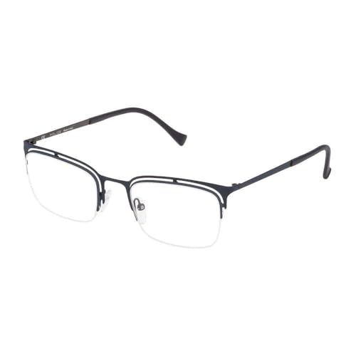 Lunettes VPL264 Police montura óptica de alta gama con acabados mate y diseño italiano refinado