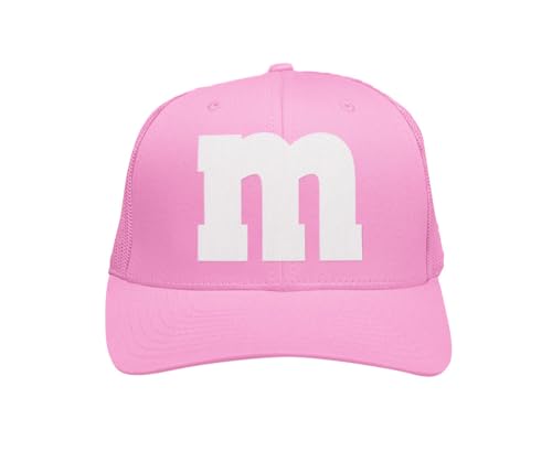 MM Mesh Cap – Basecap – M und M Damen Kostüm Zubehör – Gruppen Baseballcap für Karneval, Fasching, Festival & JGA – bunte M&M Verkleidung Mütze – Partyhut für Damen & Herren – Unisex One Size
