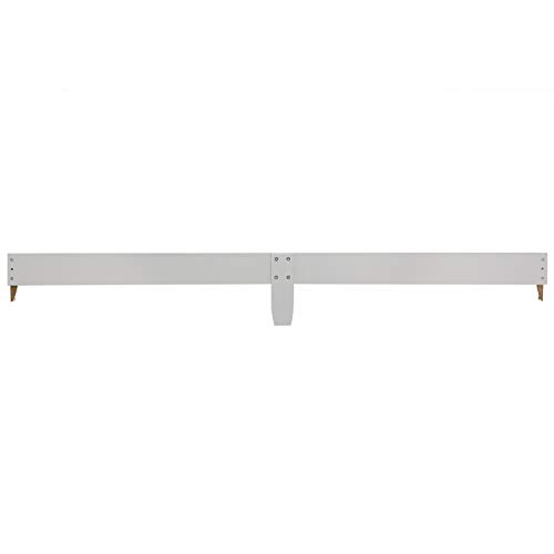 Image of Dream On Me Universal Crib to Full Size Bed Conversion Kit, Solid Wood Bed Rails for Select Convertible Cribs, Strong & Stable Support, Grey
