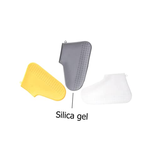 Cubrecalzados impermeables de silicona, antideslizantes, gruesos, para adultos, niños y niñas, protector portátil para calzado al aire libre miniatura 7