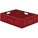 Produktbild kaiserkraft | Euro-Format-Stapelbehälter | Wände und Boden geschlossen | LxBxH 800 x 600 x 210 mm | rot | VE 2 Stk