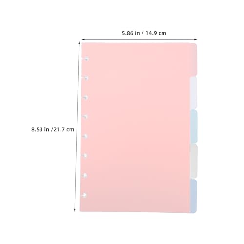 Separadores con pestañas grabables Cabilock de 15 hojas para personalizar apuntes y cuadernos 2