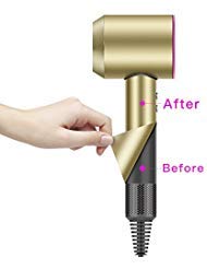 Dyson Supersonic Decal Sticker, Featch Protective Decal Sticker for Dyson Supersonic Hair Dryer (Champagne Gold)