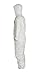 Tyvek Disposable Suit by Dupont with Elastic Wrists, Ankles and Hood (3XL) White