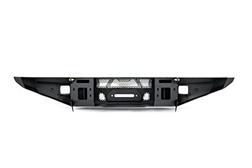 Dv8 Offroad Winch Front Bumper For 2021+ Ford Bronco | Optional Bull Bar | Auxiliary Light Mounts | Reinforced D-Ring Mounts | Accepts Oem Skid Plates & Sensors | Made To Overland Series #TOP7